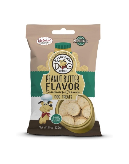 Exclusively Pet Sandwich Cremes Peanut Butter 8oz.