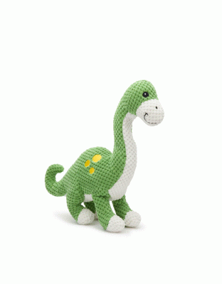 Fabdog Dog Floppy Brontosaurus Dinosaur Green Large