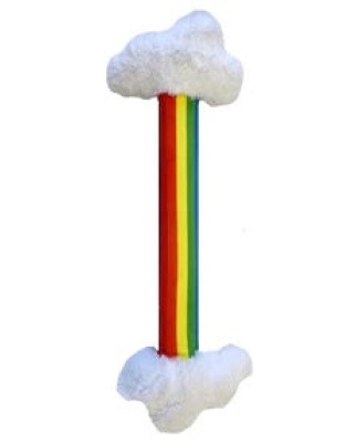 Fabdog Dog Bendie Rainbow Small