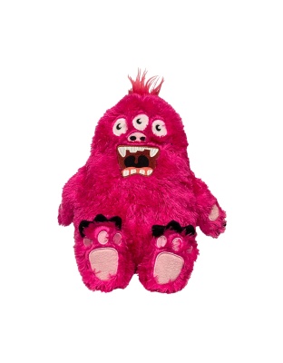 Fabdog Dog Fluffy Monster Pink Large
