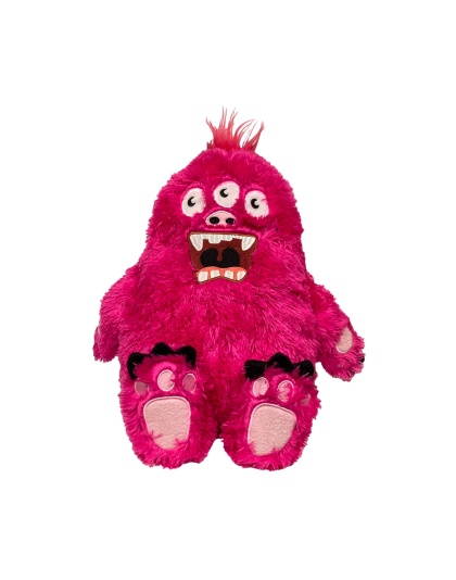 Fabdog Dog Fluffy Monster Pink Large