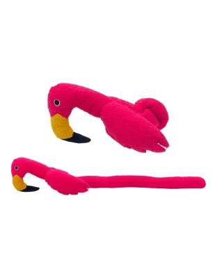 Fabdog Dog Twisty Flamingo