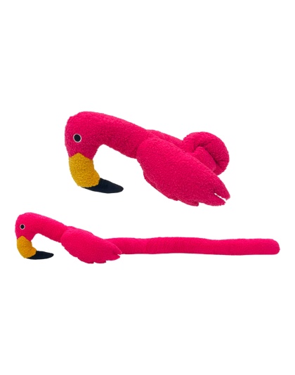 Fabdog Dog Twisty Flamingo