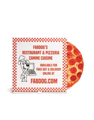 Fabdog Dog Super Squeaker Pizza 10"