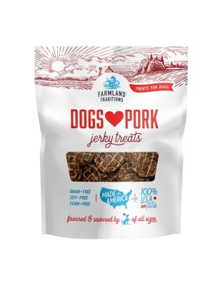 Farmland Traditions Dogs Love Pork Jerky Dog Treats 1ea/13.5oz.