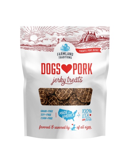 Farmland Traditions Dogs Love Pork Jerky Dog Treats 1ea/13.5oz.