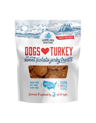 Farmland Traditions Dogs Love Turkey and Sweet Potato Dog Treats 1ea/16oz.