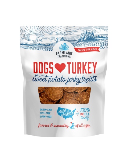 Farmland Traditions Dogs Love Turkey and Sweet Potato Dog Treats 1ea/16oz.