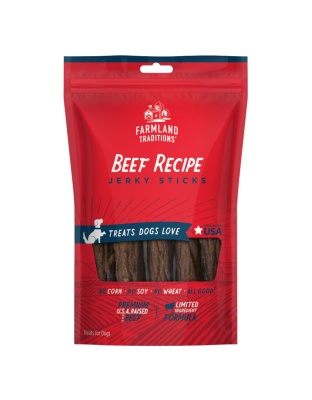Farmland Traditions Simple Snacks Beef Jerky Sticks Dog Treats 1ea/6oz.