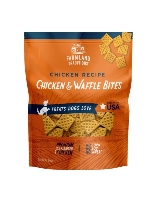 Farmland Traditions Simple Snacks Chicken and Waffle Bites Dog Treats 1ea/16oz.