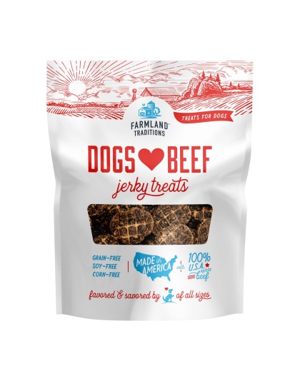 Farmland Traditions Dogs Love Beef Jerky Dog Treats 1ea/13.5oz.