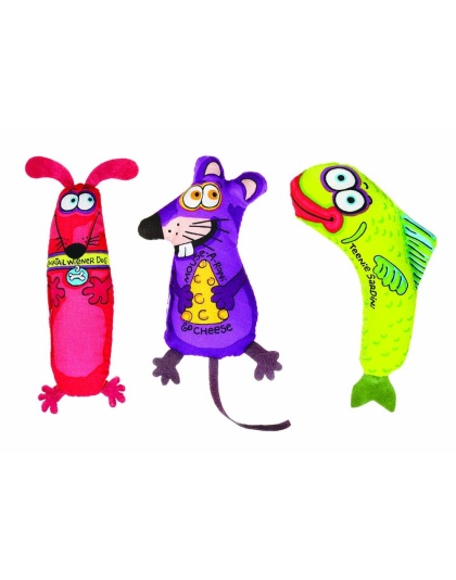 FAT CAT Classic Appeteasers Catnip Toy Multi-Color 1ea/One Size, 2 pk