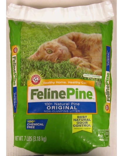 Feline Pine Original Non-Clumping Cat Litter 1ea/7 lb