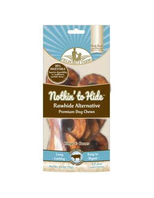 Fieldcrest Farms Nothin' to Hide Ring Bone Dog Treat Beef 1ea/12 pk