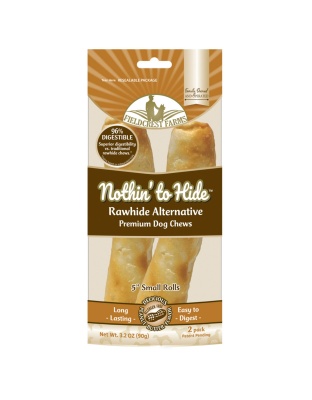Fieldcrest Farms Nothin' to Hide Roll Dog Treat Peanut Butter 1ea/5 in, SM, 2 pk