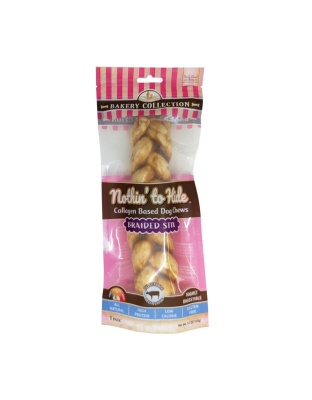 Fieldcrest Farms Nothin' To Hide Bakery Collection Dog Treat Braided Stix, Beef, 1ea/9 in