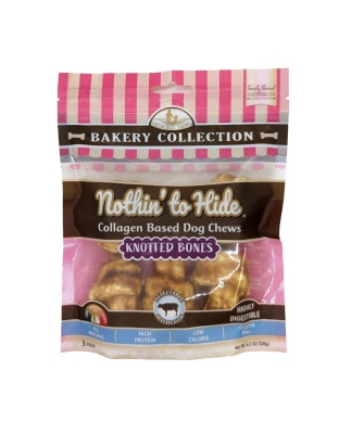 Fieldcrest Farms Nothin' To Hide Bakery Collection Dog Treat Knotted Bone, Beef, 1ea/4 in, 3 pk