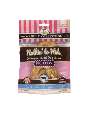 Fieldcrest Farms Nothin' To Hide Bakery Collection Dog Treat Pretzel, Beef, 1ea/3 in, 2 pk