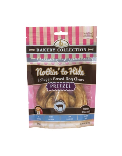 Fieldcrest Farms Nothin' To Hide Bakery Collection Dog Treat Pretzel, Beef, 1ea/4 in