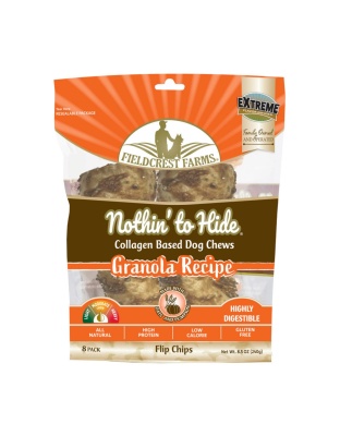 Fieldcrest Farms Nothin' To Hide Flip Chips Dog Treat Granola, 1ea/8 pk