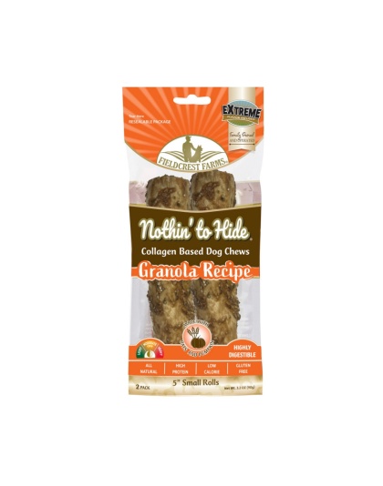 Fieldcrest Farms Nothin' To Hide Roll Dog Treat Granola, 1ea/SM, 5 in