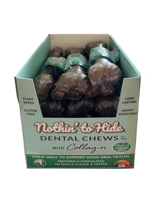 Fieldcrest Farms Nothin' to Hide Dental Bone Collagen Dog Chew Display Beef 5 in (Case of 24)