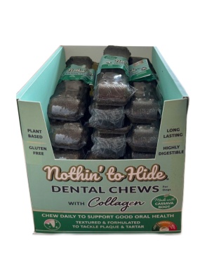 Fieldcrest Farms Nothin' to Hide Dental Wave Collagen Dog Chew Display Beef 5 in (Case of 24)