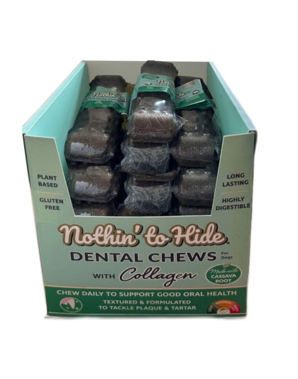 Fieldcrest Farms Nothin' to Hide Dental Wave Collagen Dog Chew Display Beef 5 in (Case of 24)
