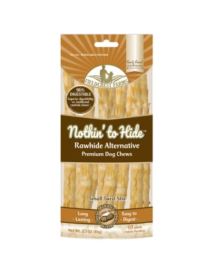 Fieldcrest Farms Nothin' to Hide Peanut Butter Twist Sticks Dog Treat Peanut Butter 1ea/10 pk