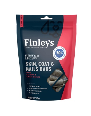 Finleys Dog Soft Chew Benefit Bars Skin, Coat, Nail 16oz.