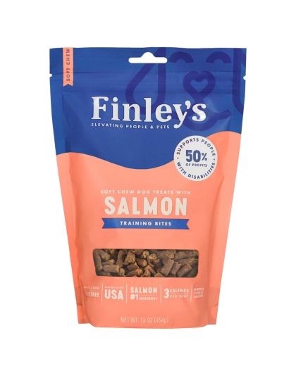 Finleys Dog Soft Chew Training Bites Salmon 16oz.
