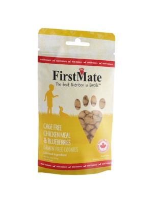 Firstmate Dog Limited Ingredient Grain Free  Mini Chicken Blueberry Treat 8oz.