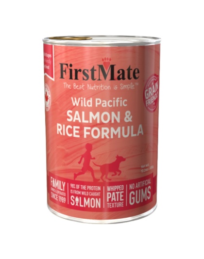 Firstmate Dog Grain Friendlysalmon & Rice Formula 12.2oz. (Case of 12)