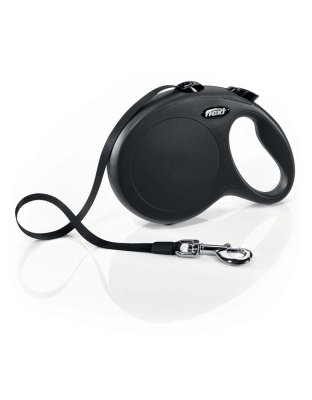 Flexi Flexi Classic Nylon Cord Dog Leash Black 1ea/26 ft, LG, Up To 110 lb