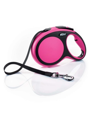 Flexi New Comfort Retractable Tape Dog Leash Pink 1ea/26 ft, LG, Up To 110 lb