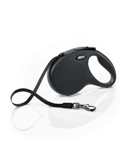 Flexi Flexi Classic Nylon Cord Dog Leash Black 1ea/16 ft, MD, Up To 55 lb