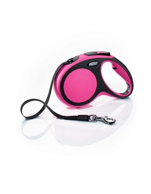 Flexi New Comfort Retractable Tape Dog Leash Pink 1ea/16 ft, MD, Up To 55 lb