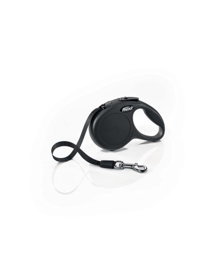 Flexi Flexi Classic Nylon Cord Dog Leash Black 1ea/10 ft, XS, Up To 26 lb