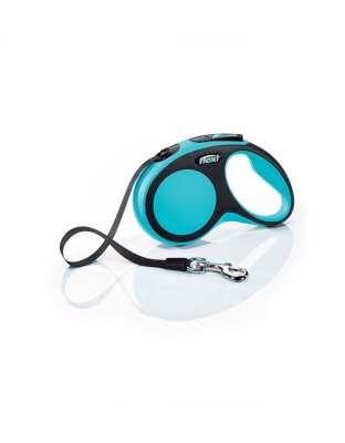 Flexi New Comfort Retractable Tape Dog Leash Blue 1ea/16 ft, SM, Up To 33 lb