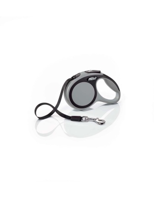 Flexi New Comfort Retractable Tape Dog Leash Grey 1ea/10 ft, XS, Up To 26 lb