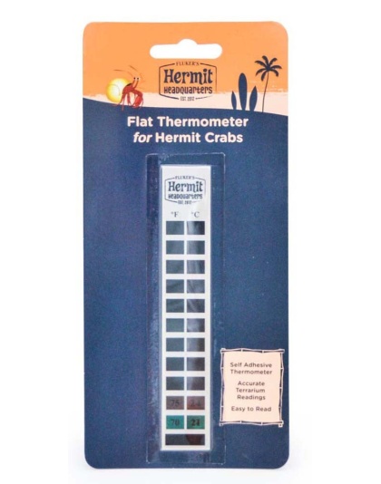 Fluker's Hermit Crab Flat Thermometer White 1ea