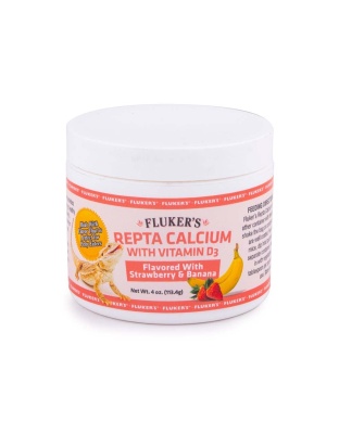 Fluker's Repta Strawberry-Banana Flavored Calcium with Vitamin D3 1ea/4 oz