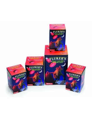 Fluker's Night Time Red Basking Spotlight Infrared Heat Lamp 1ea/75 W