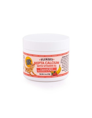 Fluker's Repta Strawberry-Banana Flavored Calcium with Vitamin D3 1ea/2 oz
