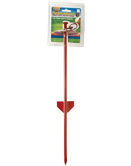 Four Paws Roam About Dog Tie-Out Stake Red 1ea/23 in