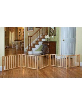 Four Paws Expandable Dog Gate, Wood Gate for Dogs 1ea/48-110 in W X 17 in H