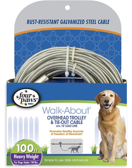 Four Paws Heavy Weight Dog Trolley Exerciser Silver 1ea/100 ft