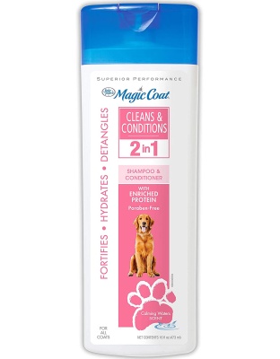 Four Paws Magic Coat Cleans & Conditions Dog 2 in 1 Shampoo and Conditioner Dog 2 in 1 Shampoo & Conditioner 1ea/16 oz (1 ct)