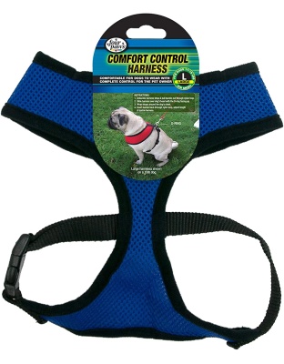 Four Paws Comfort Control Dog Harness Blue 1ea/Extra Large