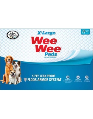 Four Paws Four Paws Wee-Wee Superior Performance X-Large Dog Pee Pads 1ea/75 ct, 28 in X 34 in
